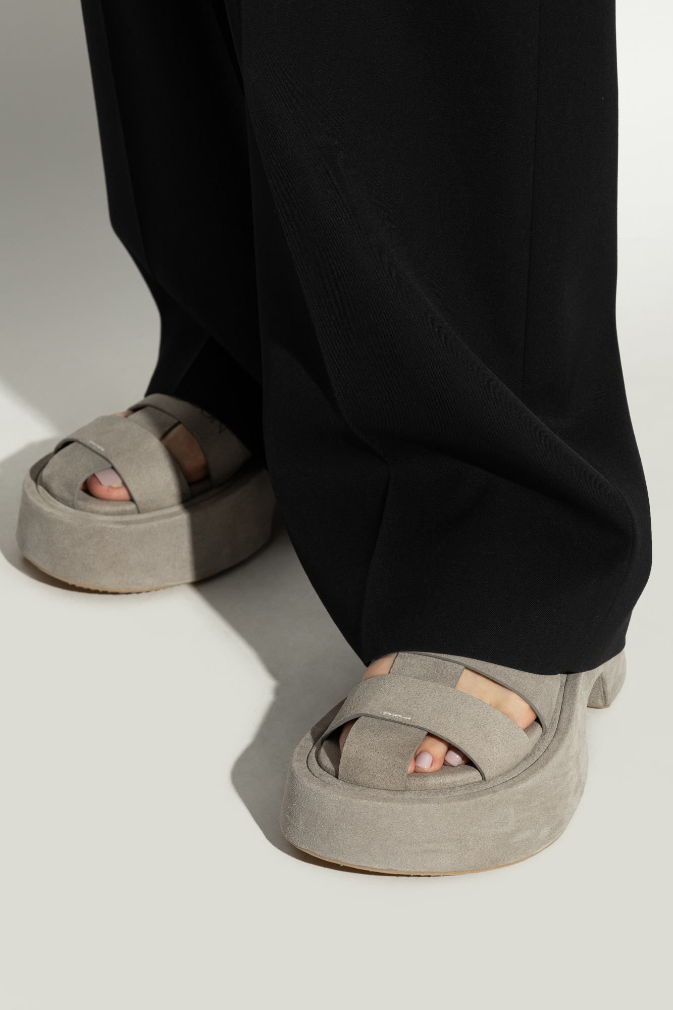 suede.anderson J.W. Anderson Suede Whipstitch Trim Espadrille Sneakers